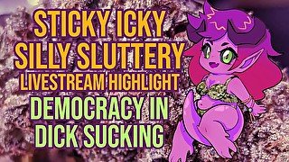 Democracy in Dick Sucking - DirtyBits Livestream Highlight - Lewd ASMR