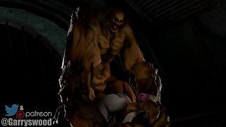 Clayface on Harley Quinn