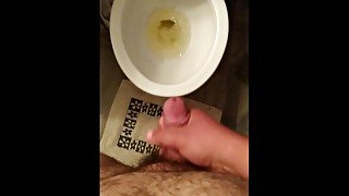 Hard dick pee