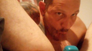 dirty talker self sucks huge cock