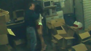 Cheating office whore fucks on footage