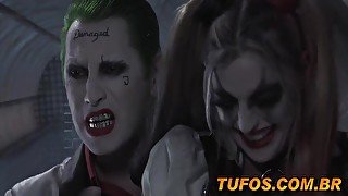 Harley Quinn In Arlequina Fica Dividida Entre Batman E Coringa... Ela Decide Fuder Com Os Dois Para Decidir De Qual Lado Esta! 7 Min