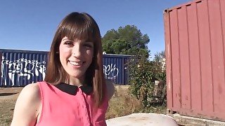 CHICASLOCA - Big Ass Brunette Carol Vega Rides Giant Cock Outdoor - MAMACITAZ