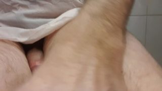 Tranny masturbation, sexy underwear, huge cum shot