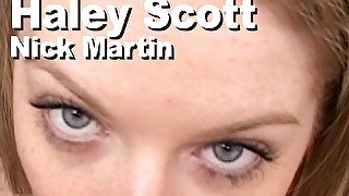 Haley Scott & Nick Martin Strip Suck Fingered Facial