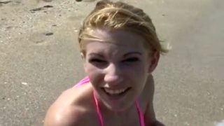 Kinky blondes fucked after giving the camera a look at her ass