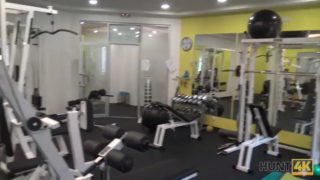 Hunt4k. man for money let stranger fuck his slutty girlfriend in gym