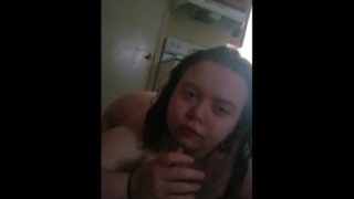 BBW sucking and riding dick pov