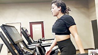 Sexy, fit girl gets picked up at the gym, brought home and fucked hard!