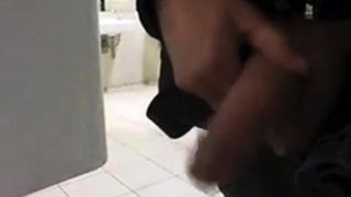 amazing guy cruising in public toilet