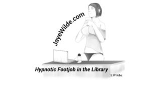 Hypnotic Footjob in the Library