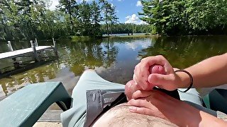 Lakeside handjob