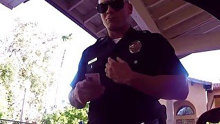 Teenage hottie avoids speeding ticket thru hard sex