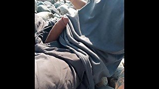 masturbation solo public in beach Hetero