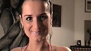 I Let Iveta Taste My Cock A Brunette Who Loves Masturbation And Greedily Licks My Head