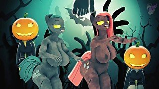 Happy Halloween - nude dance animation