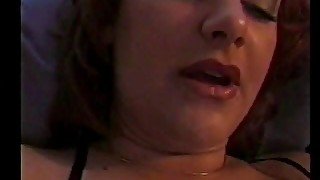 Insatiable bitch gets cunt licked by neighbor then fucked for squirt on boob