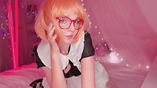 You`re looking under the Kuriyama Mirai skirt (maid cosplay)