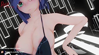 Genshin Yelan no Panties GunShot Blender MD MMD 1497