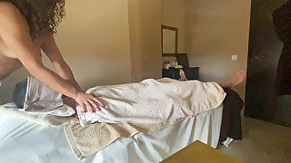 Complete relaxing massage on a stretcher