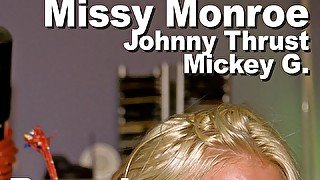 Missy Monroe & Johnny Thrust & Mickey G. Bound Gagged Blowjob Fuck Anal A2M Facial GMJP_BD0105