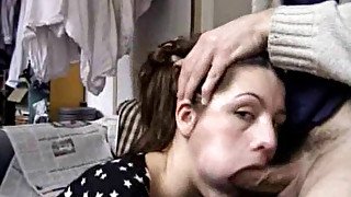 Homemade deepthroat blowjob