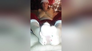 Mrs Santa Klaus With Massive Saggy Breasts Surprises Me For A Xmas Eve