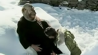 Hardcore Sex In The Snow With The Hot Brunette Sabrina Sweet