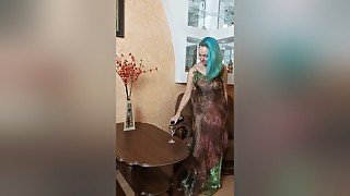 Wine Drinking Mermaid - Ladyfoxxx