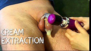 HANDSFREE CUM EXTRACTION IN CHASTITY