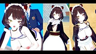 【エロゲーコイカツ！】VTuber 戌亥とこ3DCG巨乳アニメ動画(バーチャルYoutuber)[Hentai Game Koikatsu! Inui Toko(Anime 3DCG Video)]