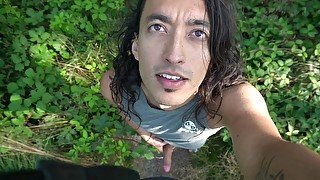 Jerkin in Nature part 2 plus cum