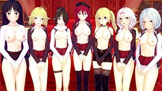 FUCKING THE TRINITY SEVEN 💫 HENTAI UNCENSORED COMPILATION