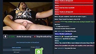 another great cumshow reaching goal