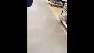 STEP MOM PUBLIC THREESOME SEX AT THE MALL WITHOUT CONDOM