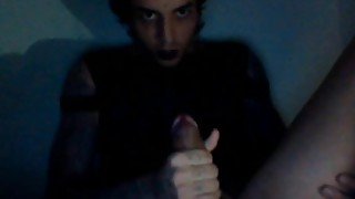 Goth big dick on darkness