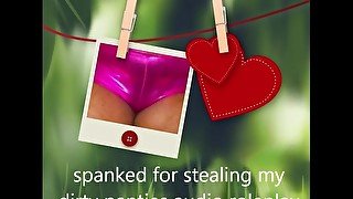 spanked for stealing my dirty panties - roleplay