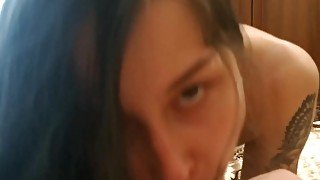 Sexy Hot Cocksucker make you Cum - POV, DeepThroat, Home Blowjob