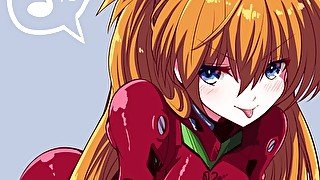 Asuka teases you - Evangelion Hentai JOI