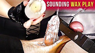 Urethral Sounding with Hard Ballbusting and Wax Play  Era