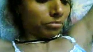 Lewd Indian hubby rubs his tool against wifey's tits, ass and back