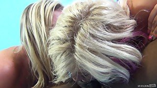 Brianna Brooks and Heidi Hollywood are two nasty blonde whores with oversized tits