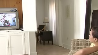 Peeping after a sexy cocksucker