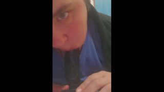 SUCKING THE DILDO 