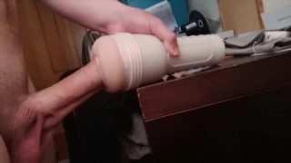 Fucking his Eva Lovia fleshlight