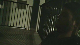 Bear Jerking Off and Cub Smoking Weed on the Back Porch at Night