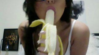 candy deep throats banana breakfast in bed