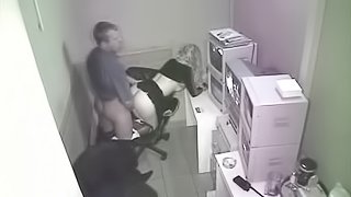 Security Guard gets a Break and Bangs Away