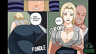 Naruto parody, Tsunade dando o corpo no Jogo