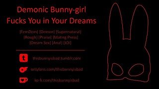 [F4M Erotic Story] Demon Bunnygirl Futa Fucks You In Your Dreams